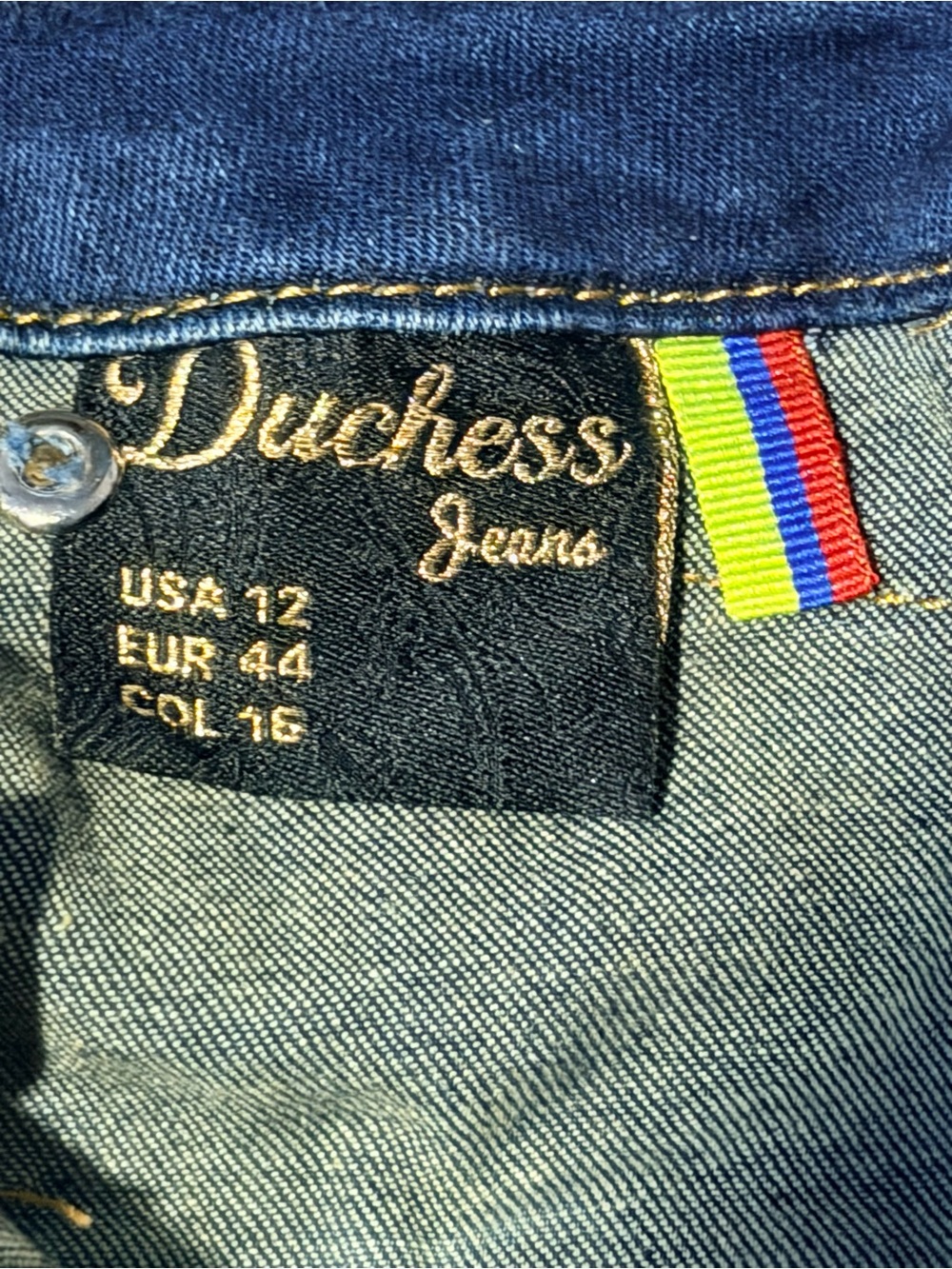 Duchess Jeans Y2K Rhinestone Distressed Skinny Jeans High Rise Stretch Denim 12 - Picture 9 of 12